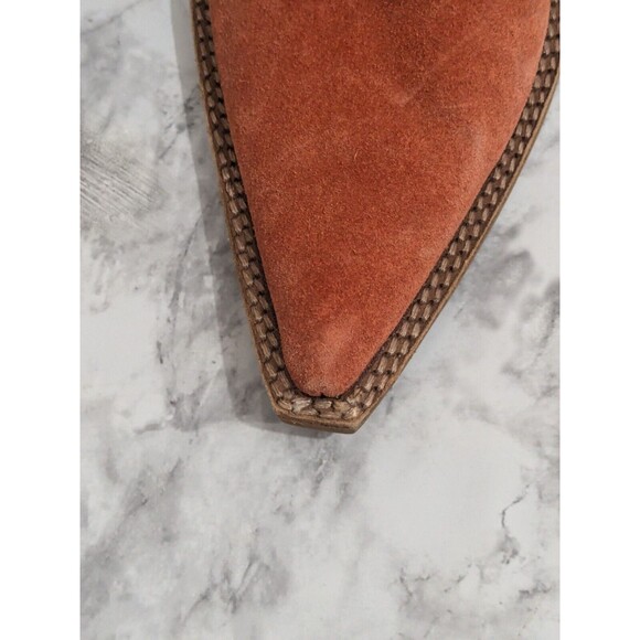 Jeffrey Campbell Reed Slouch Western Boots in Rusty Color Suede Size 8.5 - Picture 11 of 16